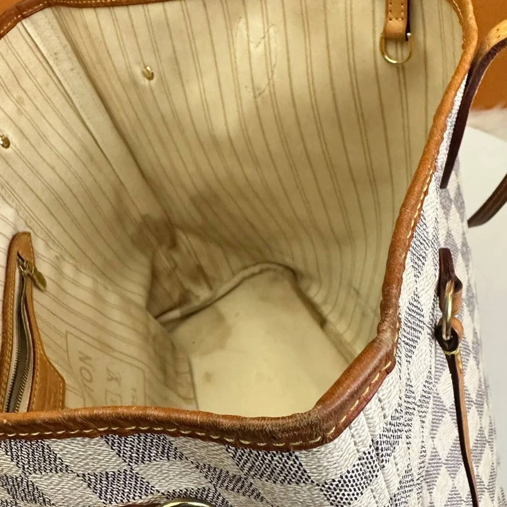 💎✨Authentic✨💎 Louis Vuitton Neverfull MM Damier Azur - Picture 11 of 14